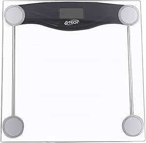 G-Tech Balgl10 Balança Digital em Vidro Temperado, Transparente