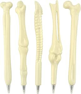 5 peças caneta esferográfica em forma de osso
