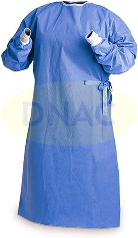 Capote Cirúrgico Descartável ESTÉRIL Avental Descartável Azul Com 10 Unidades – Descarpack