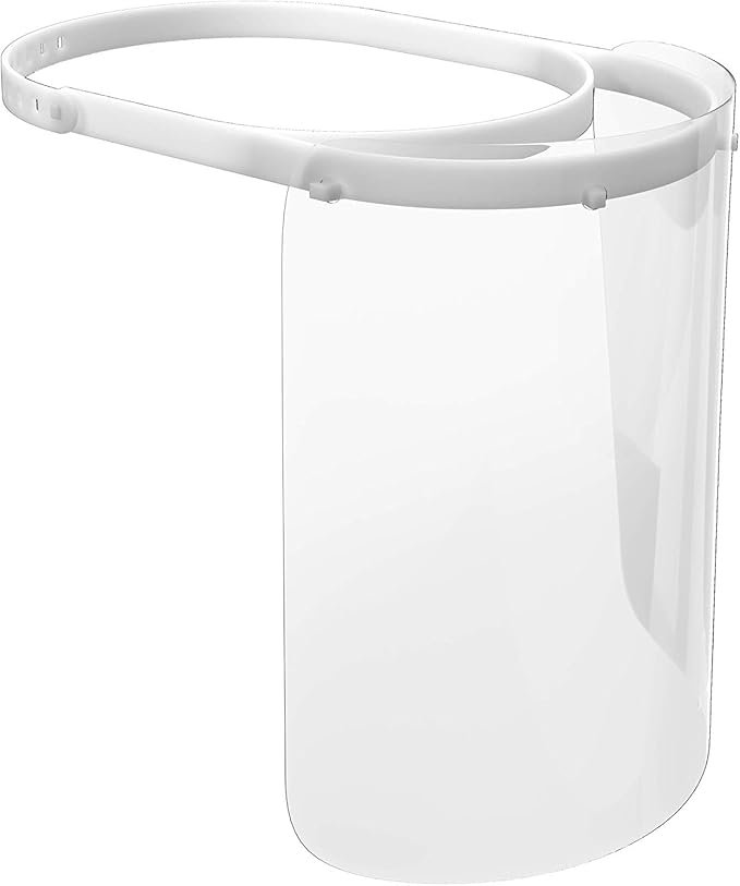 Face Shield, 186 X 180 X 240 Mm, Brinox, Brinox, Branco e Trasnparente, 186 X 180 X 240 Mm