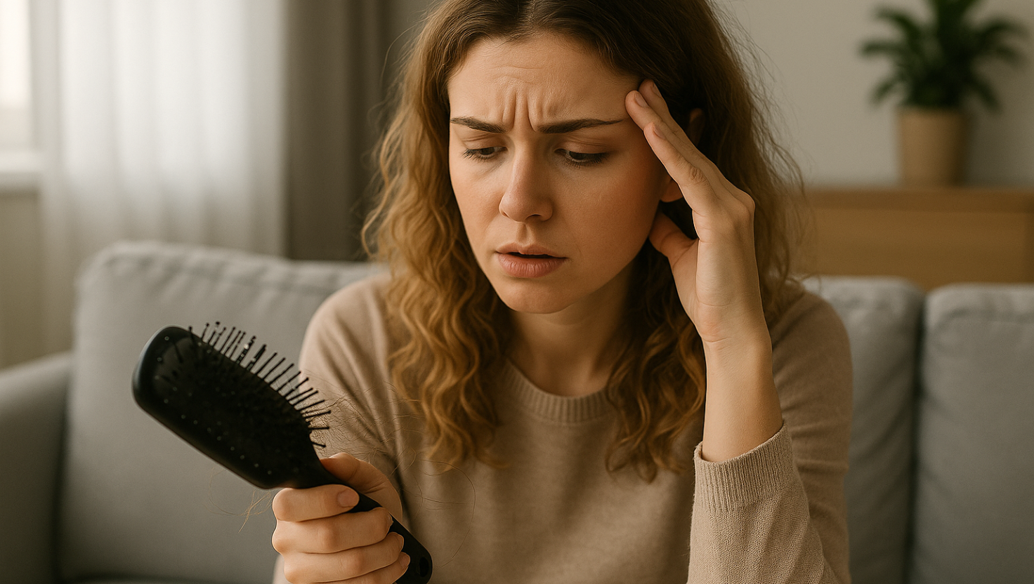 Você Está Percebendo Queda de Cabelo? O Estresse Pode Ser o Verdadeiro Vilão!