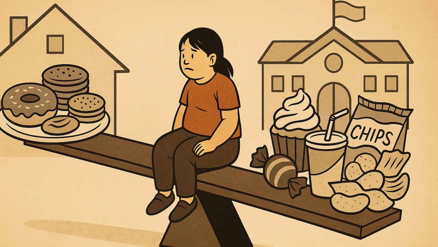 Obesidade Infantil: Como a Exposição a Guloseimas em Casa e na Escola Prejudica a Saúde das Crianças