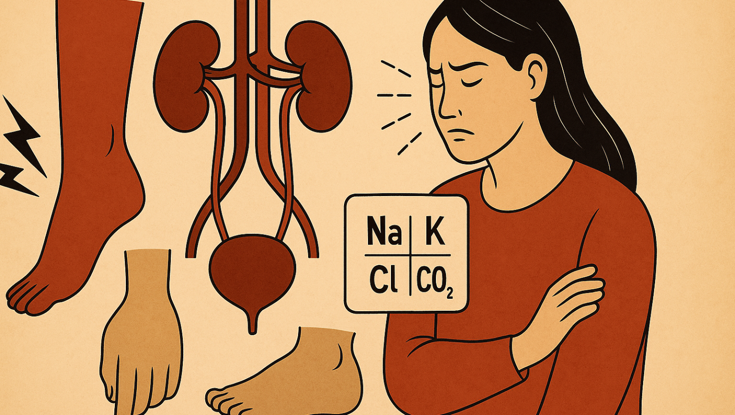 Crise de Insuficiência Renal Crônica: De Câimbras e Inchaço às Alterações no Ionograma