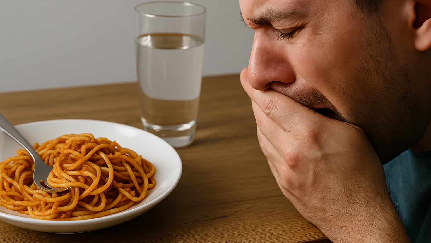 Da Macarronada ao Vômito: Por Que Algumas Refeições Causam Náuseas e Mal-Estar?