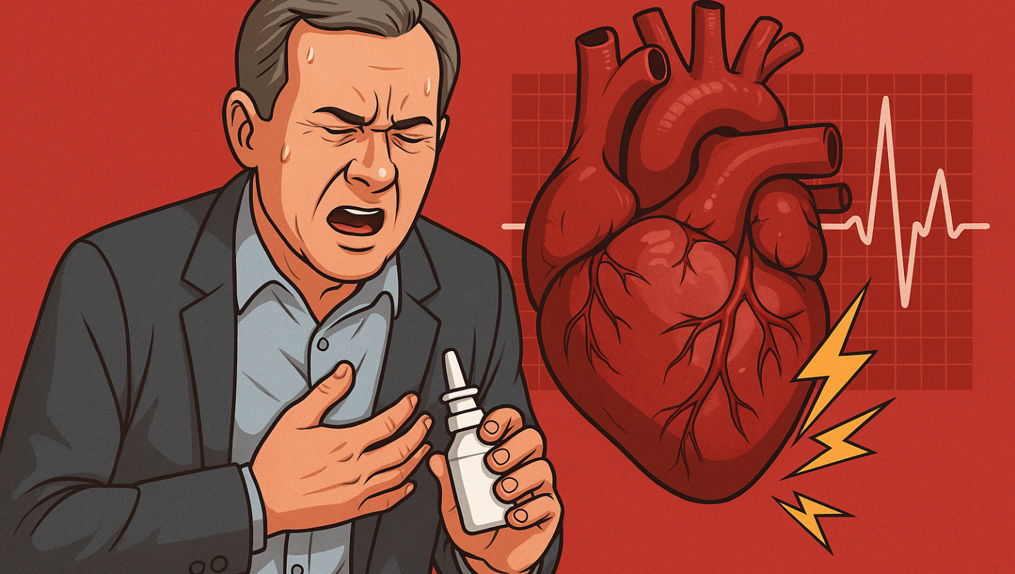Infarto e Parada Cardíaca Após Overdose de Spray Nasal com Oximetazolina: Entenda os Riscos