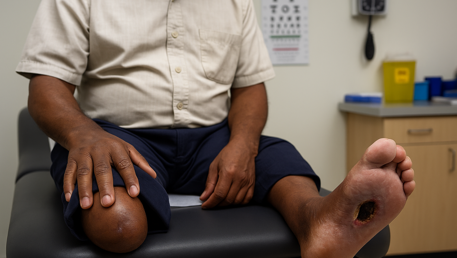 Diabetes mal controlado: amputações, pé diabético, feridas que não cicatrizam e perda da visão