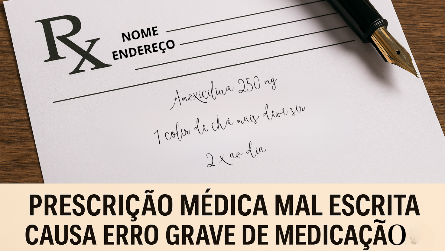 Erros de ortografia e pontuação em receitas médicas: quando a falha na escrita coloca o paciente em risco