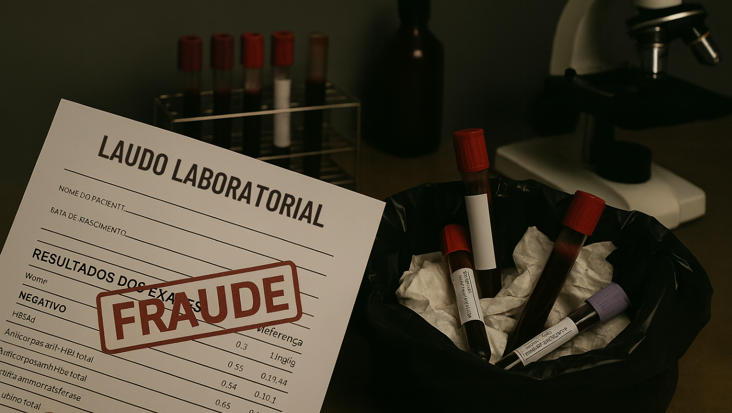 Biomédico é preso por descartar amostras de pacientes e falsificar laudos laboratoriais