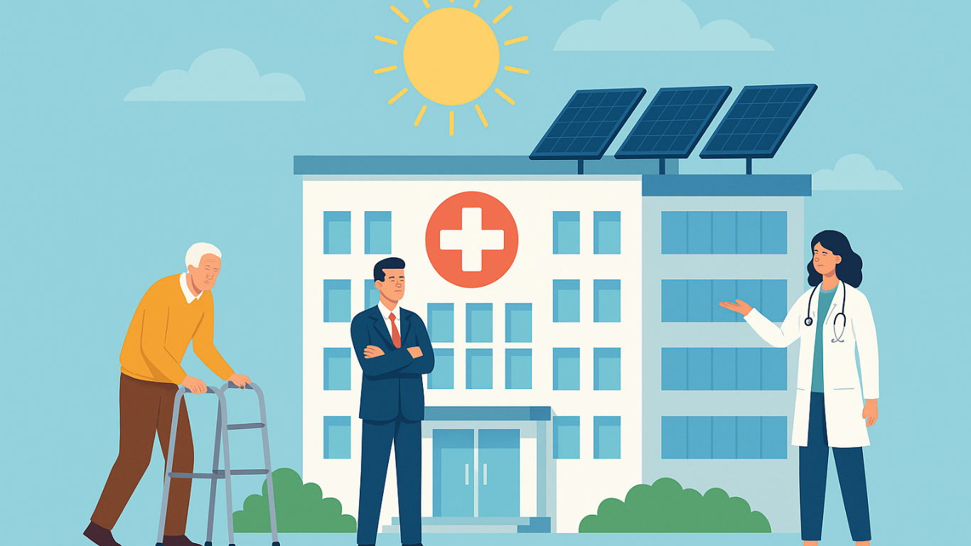 Energia solar em hospitais: benefícios para pacientes, gestores e meio ambiente