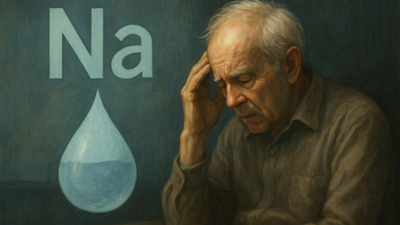 Hiponatremia em idosos: como a baixa de sódio no sangue pode reduzir o nível de consciência