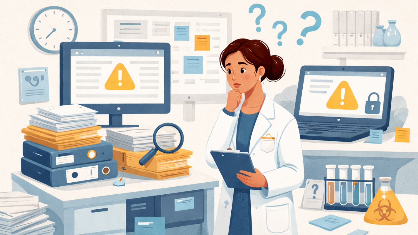 Falha na acessibilidade de informações no laboratório: como identificar, corrigir e evitar erros operacionais?