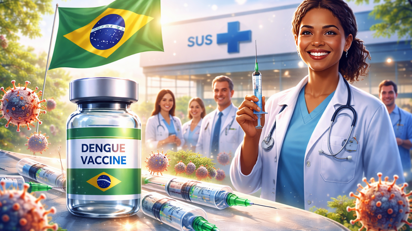 Vacina 100% nacional contra a dengue começa a ser disponibilizada no SUS
