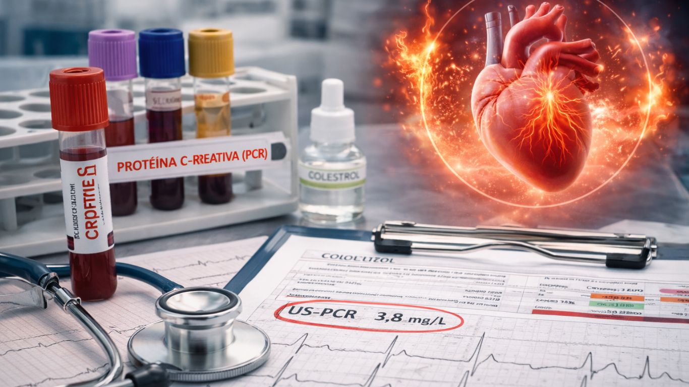 PCR de alta sensibilidade (hs-PCR) porque ela passou a ser um marcador-chave de risco cardiovascular além do LDL