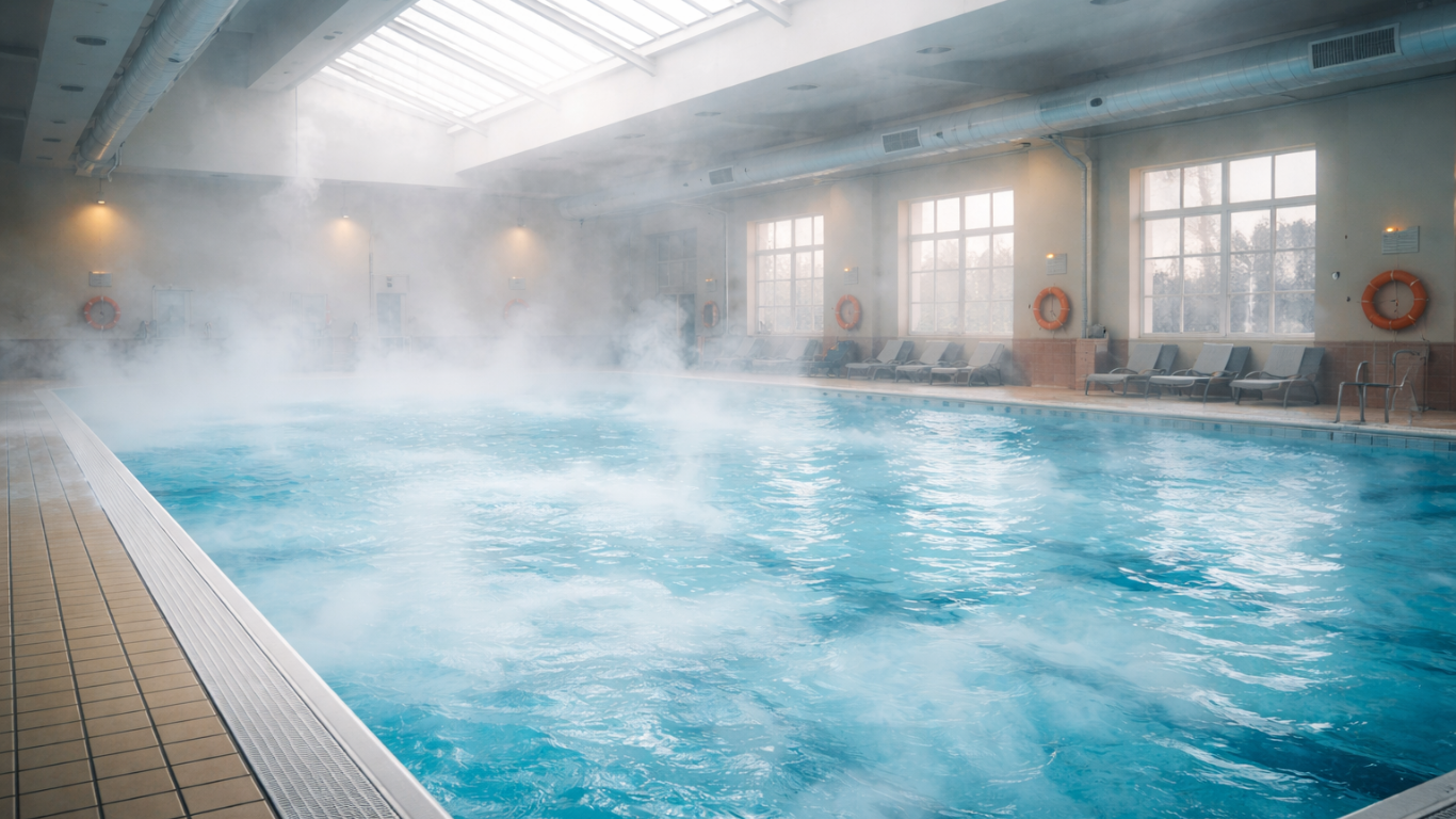 Excesso de cloro na piscina: como o acúmulo de gás em ambientes fechados pode causar mal-estar e riscos à saúde