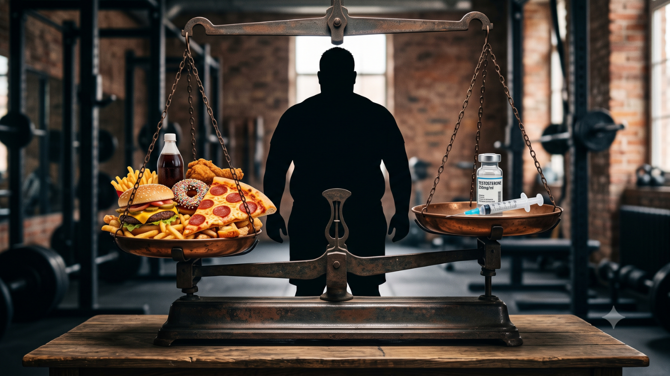 Obesidade x Abuso de Testosterona: qual representa maior risco para a saúde?