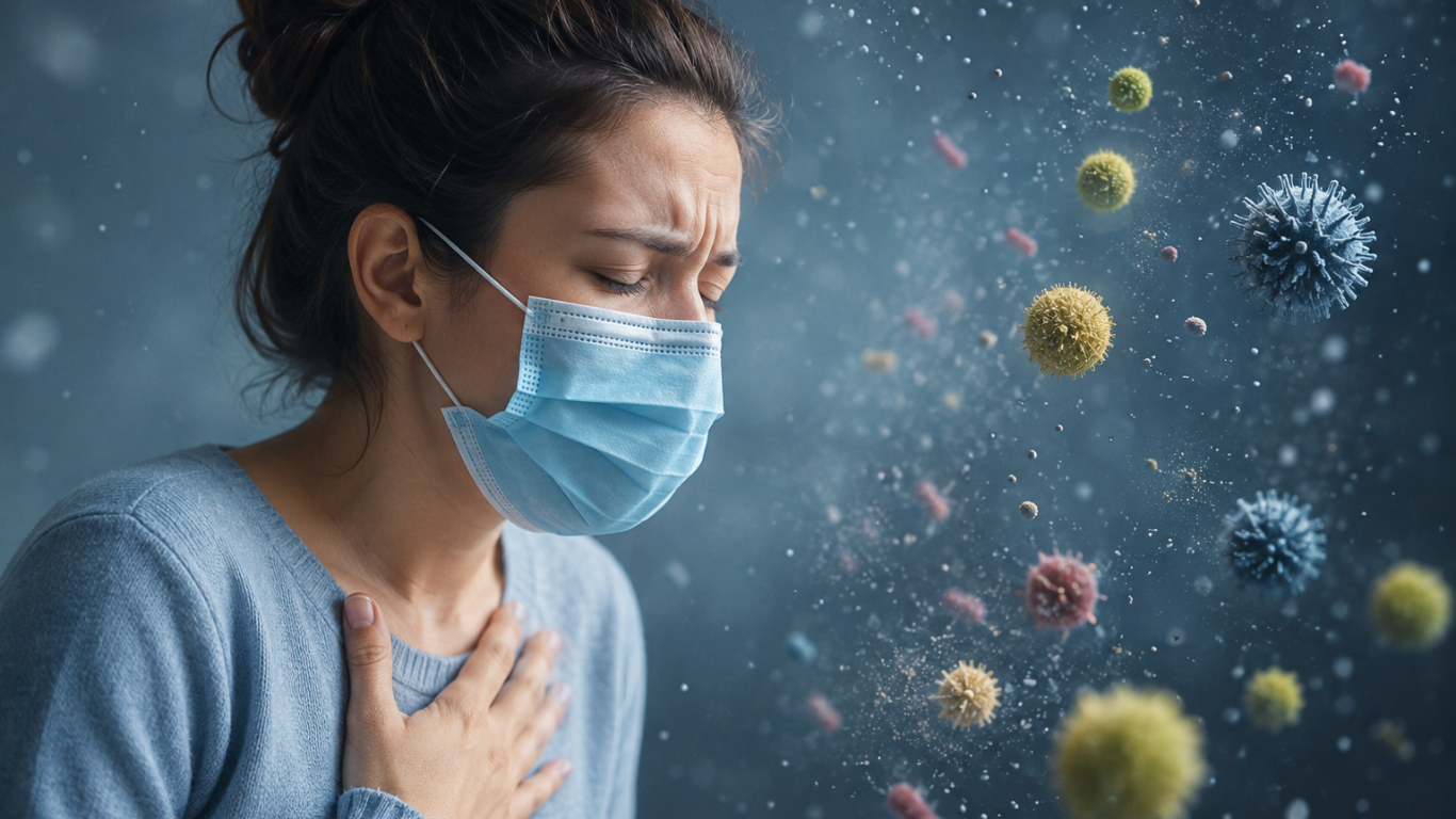 Por que algumas pessoas continuam com problemas respiratórios mesmo usando máscara?