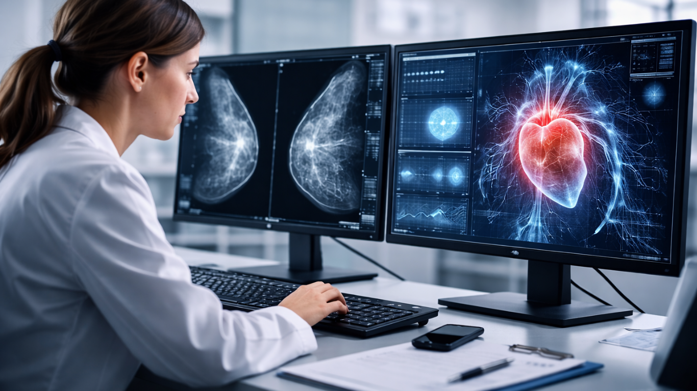 Inteligência artificial pode identificar risco de doenças cardíacas em mamografias