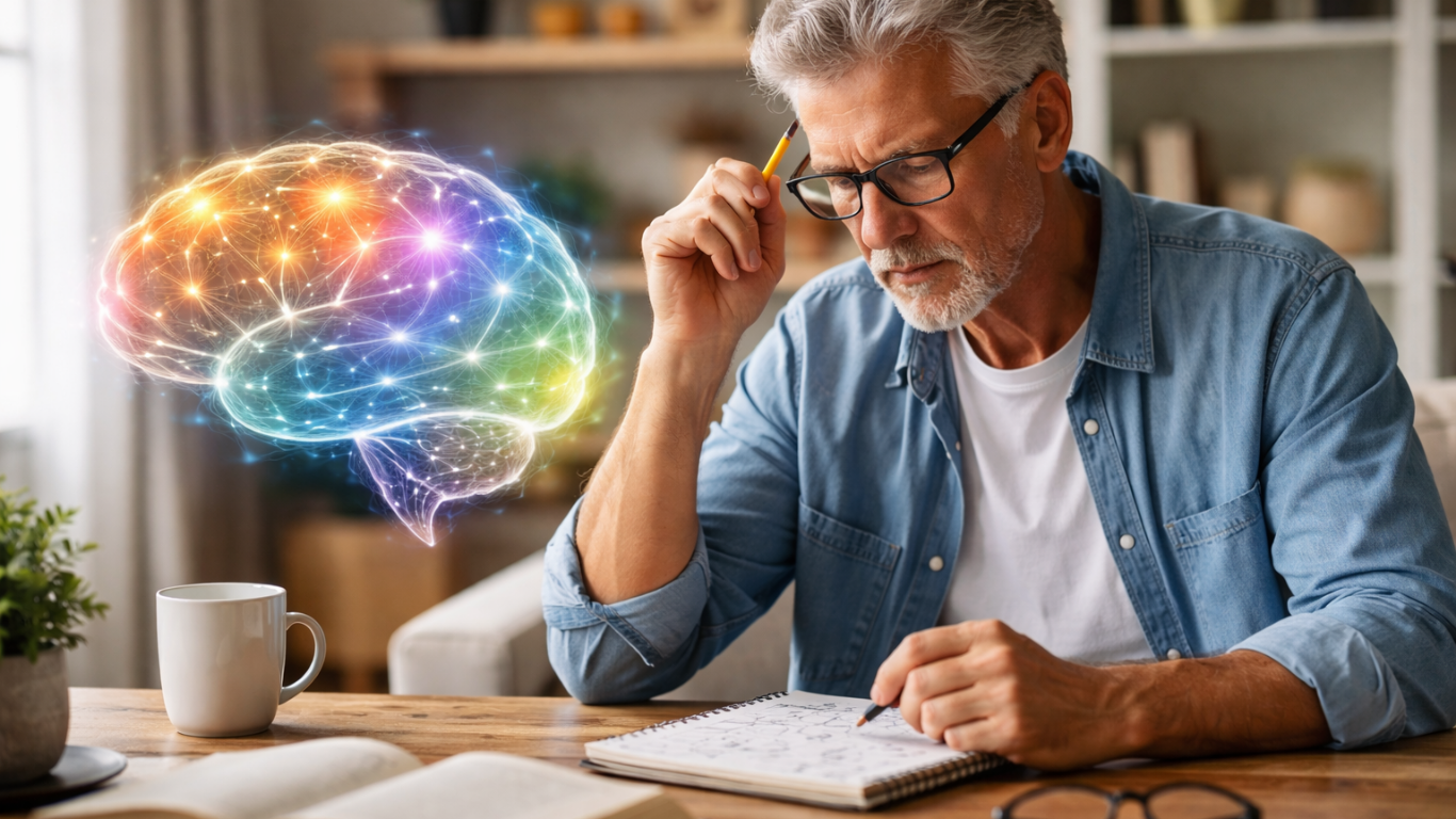 Cérebro não envelhece com a idade: falta de estímulo mental acelera o declínio cognitivo