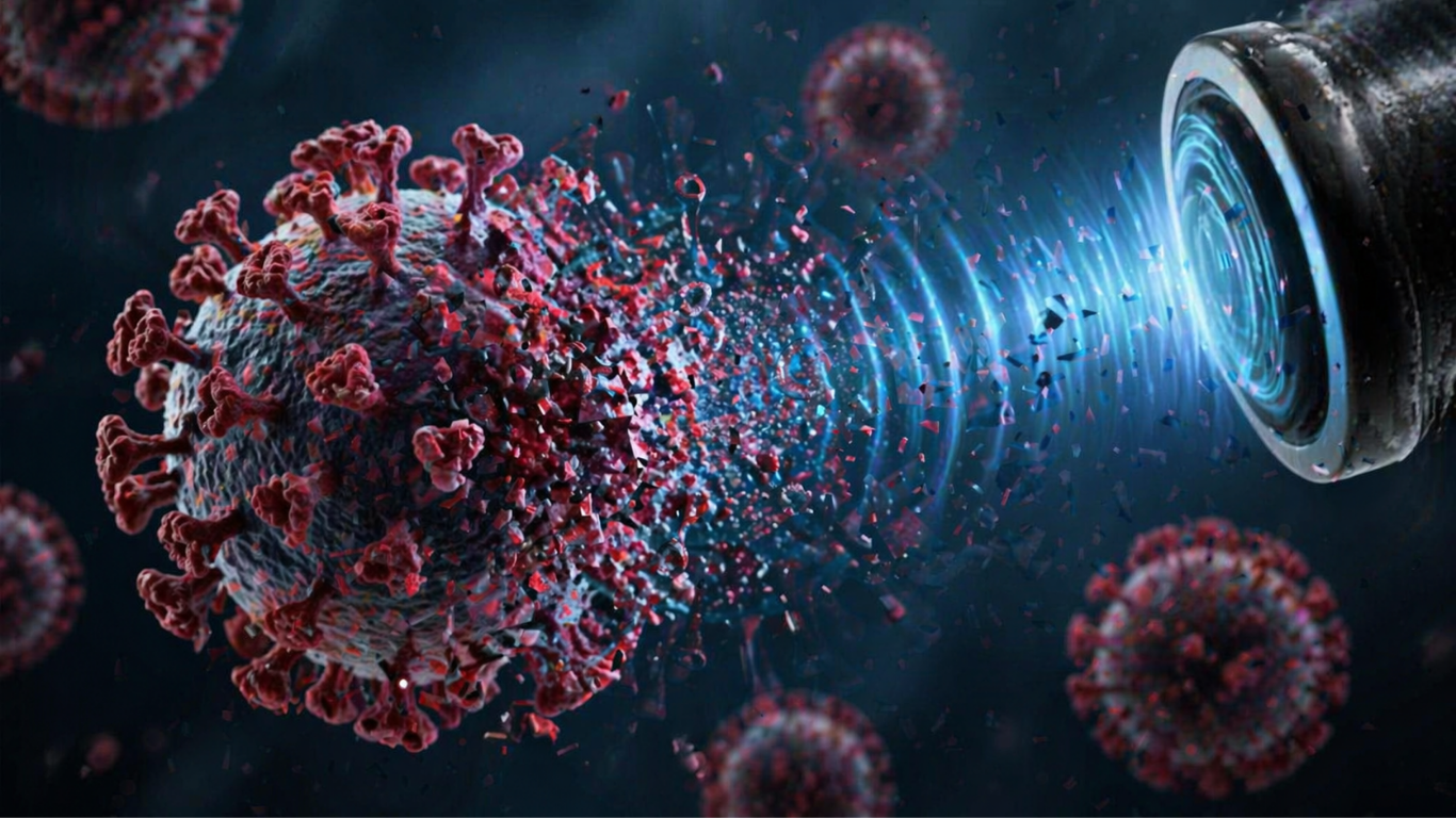 Ultrassom pode eliminar vírus da gripe: nova tecnologia promete “estourar” partículas virais sem medicamentos